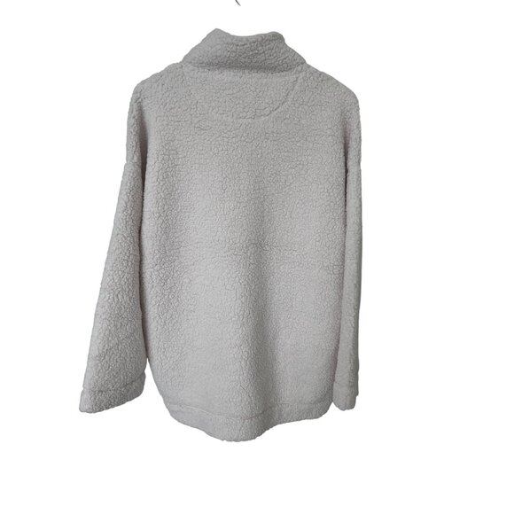 Aerie Ivory Sherpa Oversized Sweater Super Soft Cozy - Picture 4 of 5